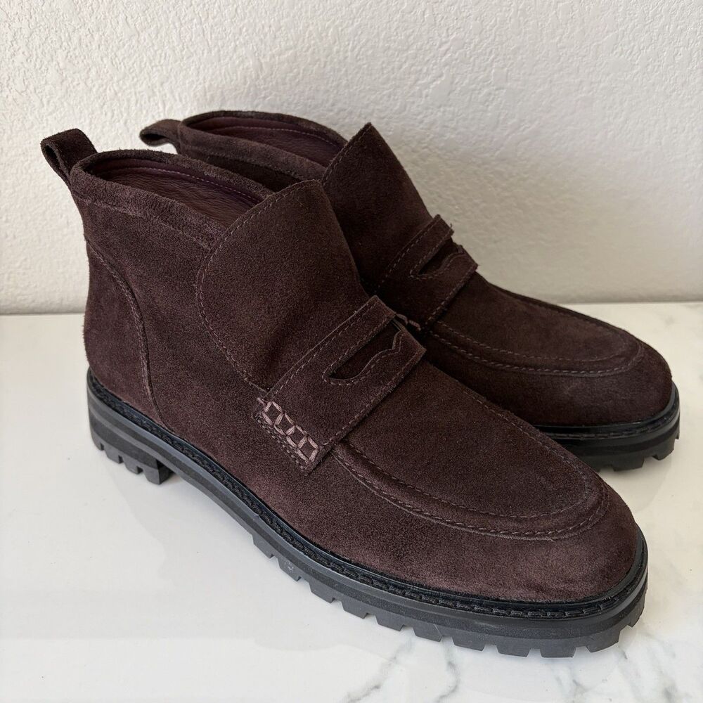 MADEWELL Women’s The Ryder Ankle Boot Size 9 Dark Brown